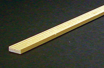 Dollhouse Miniature  Grooved Molding 3/Pk